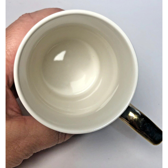 2 Harvest Green Studio Hedgehog Hello Fall Coffee Mugs Cups Gold Handles Cute - Picture 4 of 6